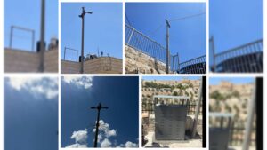מרכז המבקרים ביוזמת הוועד להגנת הר הזיתים מתקדם לקראת השלמת השלד