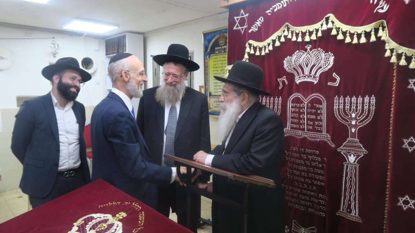 הגר"ש שטיינמן בביקור מיוחד בקהילת האברכים בעיר הצפונית