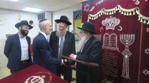 הגר"ש שטיינמן בביקור מיוחד בקהילת האברכים בעיר הצפונית