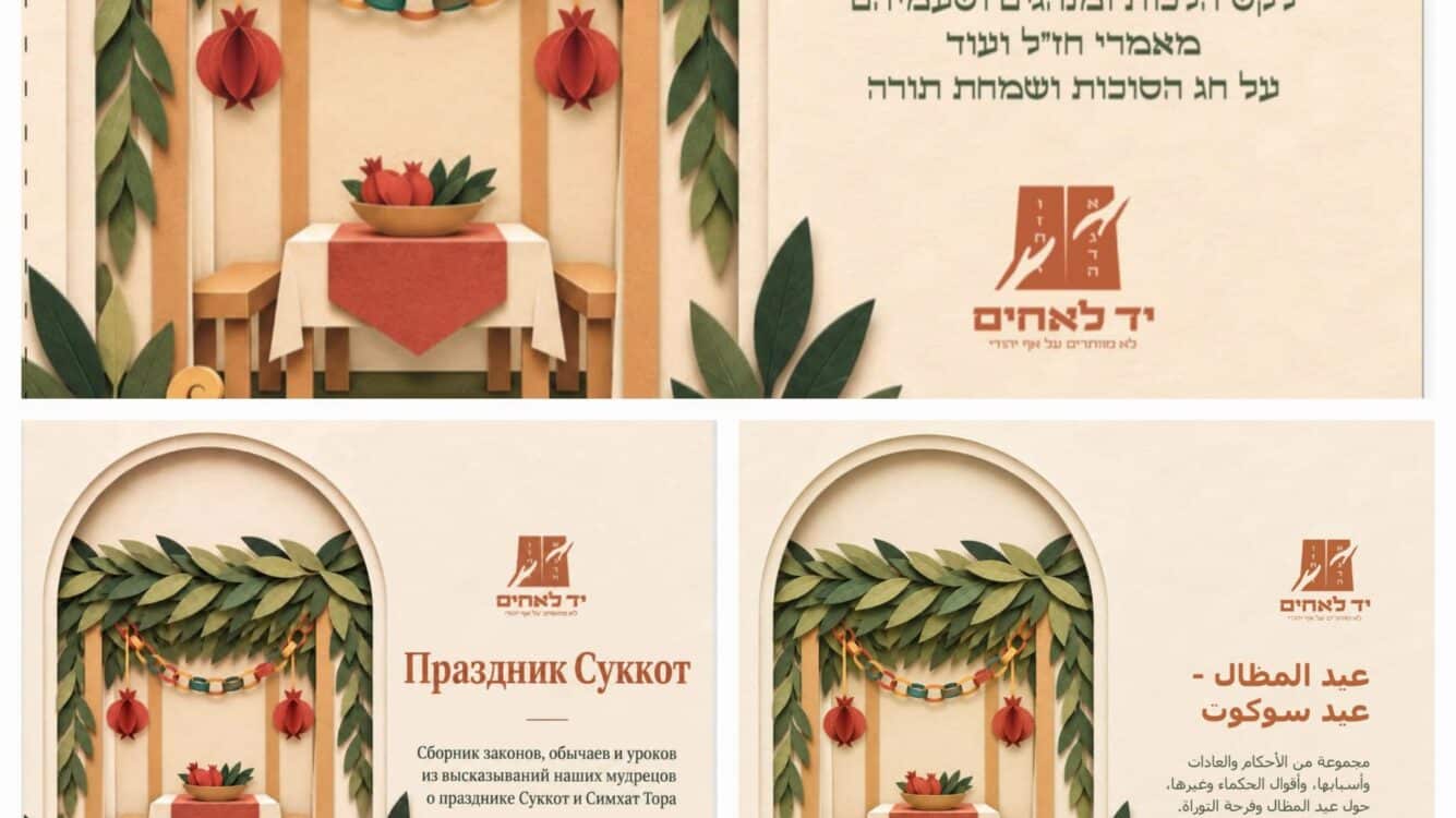 יד לאחים הוציא לאור מחדש את חוברת הקירוב המכוננת לחג הסוכות
