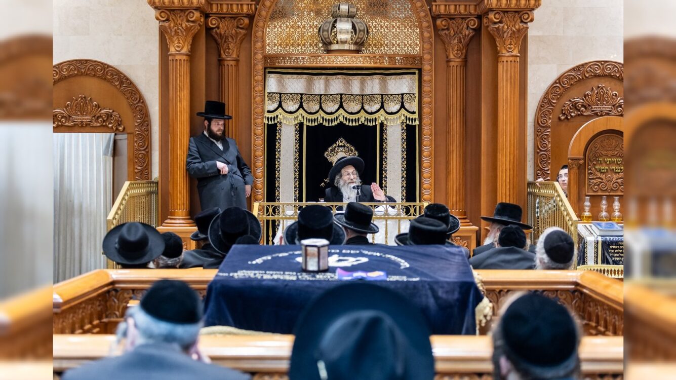 גלריה: המשפיע הגאון רבי אלימלך בידרמן בשיחת חיזוק בחיפה