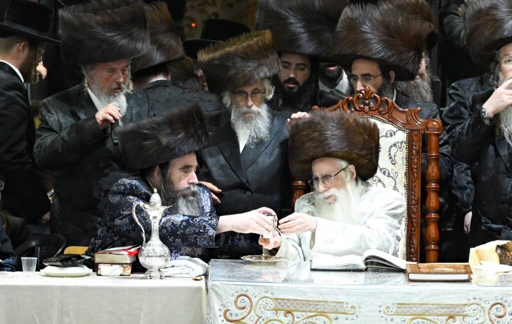 הנחת הסכך ועד והנענועים בלולב: גלריה מחג הסוכות בצאנז הנחת הסכך ועד והנענועים בלולב: גלריה מחג הסוכות בצאנז