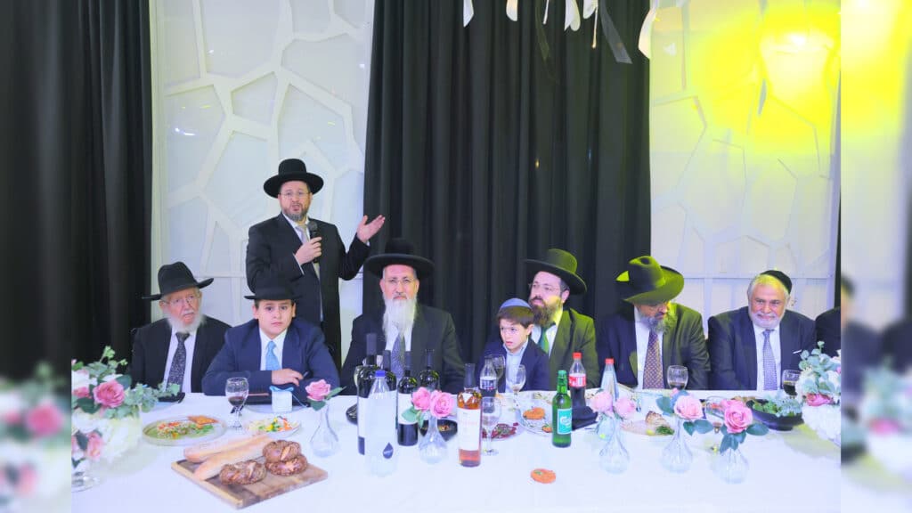 רבנים ואדמו"רים בבר מצווה לבנו של הגר"א דרעי רבנים ואדמו"רים בבר מצווה לבנו של הגר"א דרעי