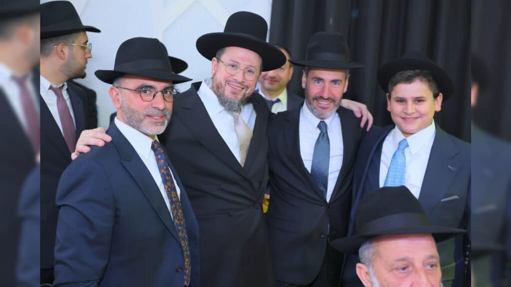 רבנים ואדמו"רים בבר מצווה לבנו של הגר"א דרעי רבנים ואדמו"רים בבר מצווה לבנו של הגר"א דרעי