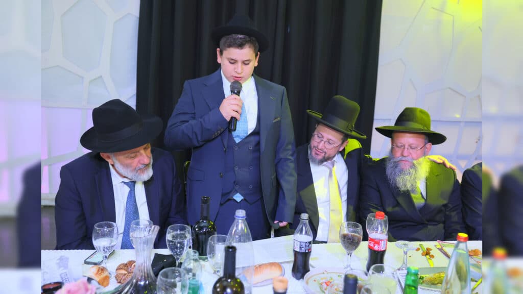 רבנים ואדמו"רים בבר מצווה לבנו של הגר"א דרעי רבנים ואדמו"רים בבר מצווה לבנו של הגר"א דרעי