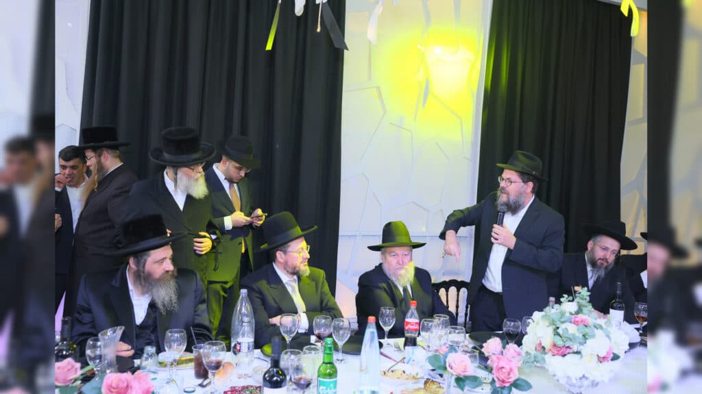 רבנים ואדמו"רים בבר מצווה לבנו של הגר"א דרעי רבנים ואדמו"רים בבר מצווה לבנו של הגר"א דרעי