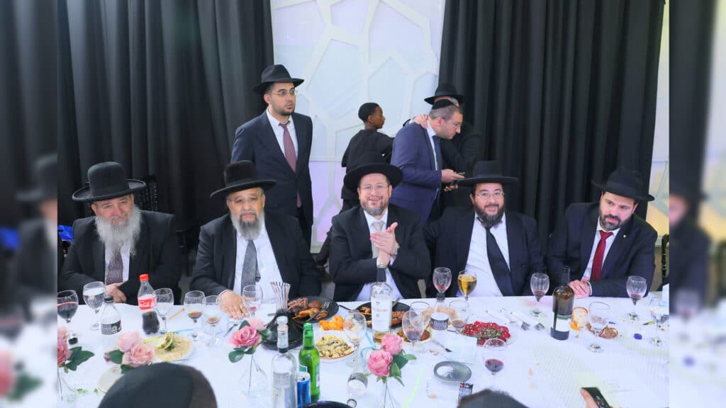 רבנים ואדמו"רים בבר מצווה לבנו של הגר"א דרעי רבנים ואדמו"רים בבר מצווה לבנו של הגר"א דרעי