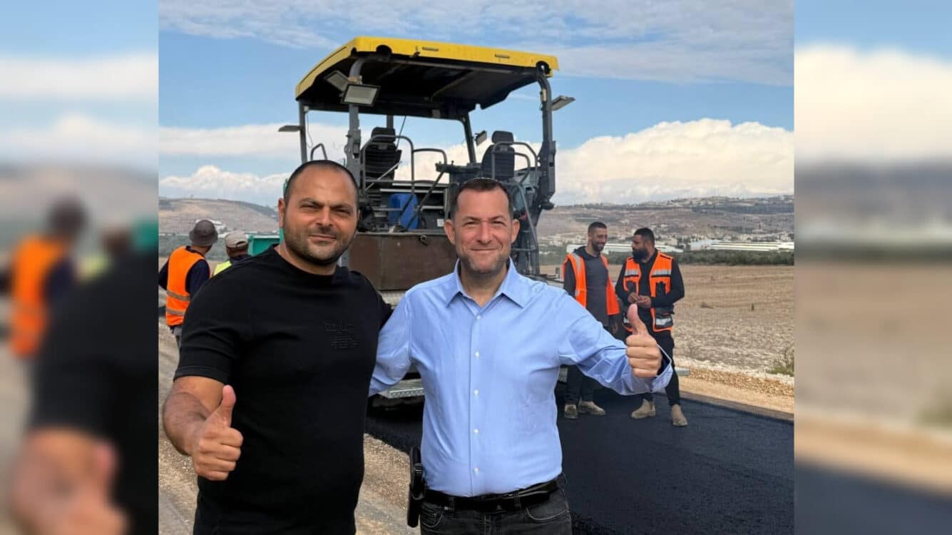 החלה סלילת הכביש החדש בין חומש לשא-נור