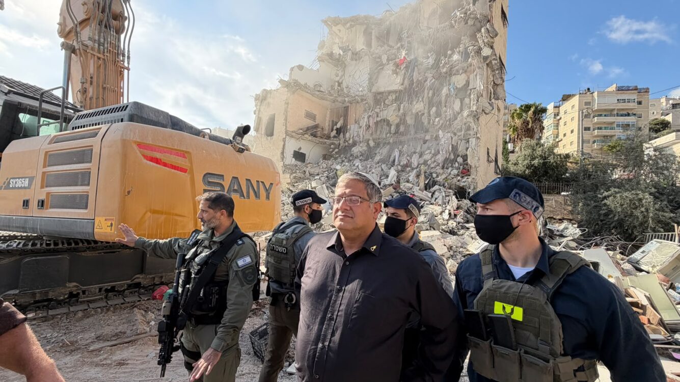 בגלל כובעי המשטרה: בן גביר ייאלץ לערוך את סרטון ההריסות