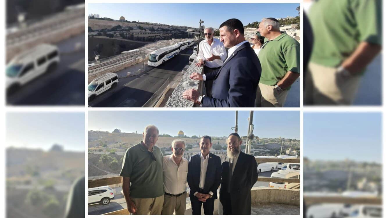ח"כ אוהד טל: "פעילות הוועד הבינלאומי להגנת הר הזיתים מחזקת את הנוכחות והביטחון במקום"