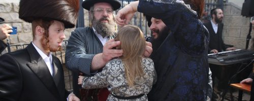 שמחת חלאקה לנכד האדמו"ר משומרי אמונים קרית גת// צילום: דוד כהן