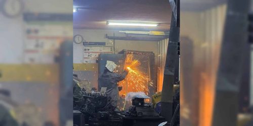 מחרטה שהושמדה בשכם  צילום: דובר צה"ל