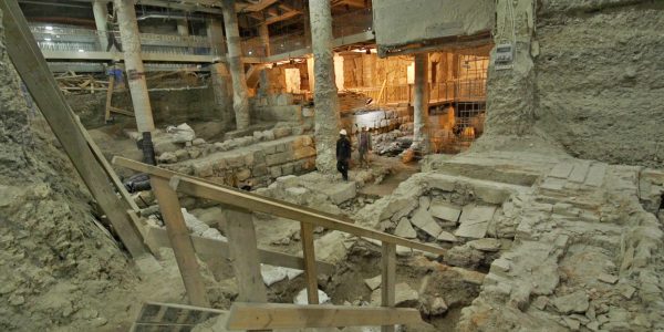 מקווה הטהרה שהתגלה   צילום: אמיל אלג'ם/רשות העתיקות