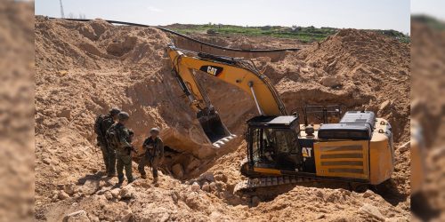 כוחות פועלים נגד מנהרות בעזה   צילום: דו"צ