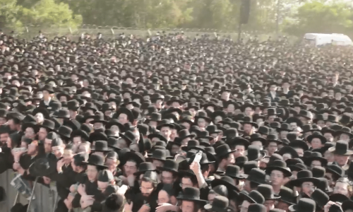 עצרת הענק של גור. באדיבות המצלם