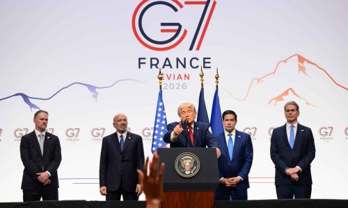 הנשיא טראמפ בוועידת G7. צילום: הבית הלבן