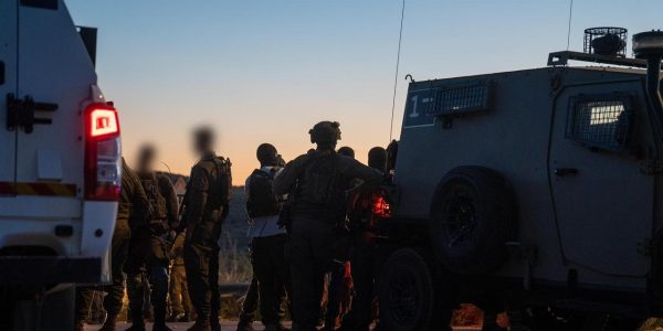 זירת הפיגוע במעבר ריחן. צילום: דו"צ