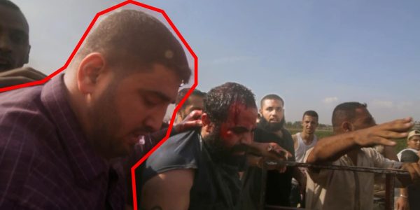 המחבל ג׳האד כמאל סאלם עם ירדן ביבס ברגעי החטיפה.