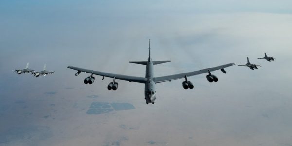 מפציצים אמריקניים מדגם B-52. צילום: פיקוד המרכז האמריקני