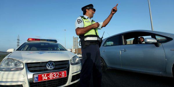 שוטר משטרת התנועה בפעולה. אילוסטרציה // פלאש 90