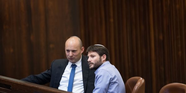 בנט וסמוטריץ במליאה צילום יונתן סינדל / Flash90