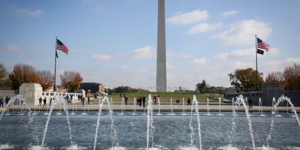View of the Washington Memorial, an American national monument built to honor the 1st President of the United States, George Washington, in Washington DC, USA. November 11, 2017. Photo by Yossi Zamir/FLASH90 *** Local Caption *** 
ארצות הברית

וושינגטון די סי