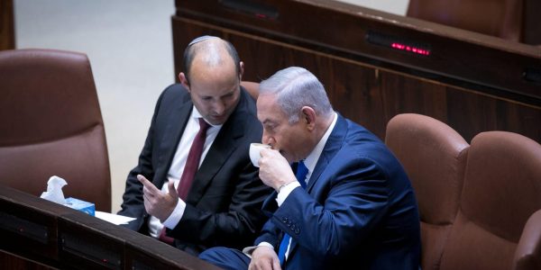 בנט ונתניהו. צילום: מרים אלסטר/ פלאש 90