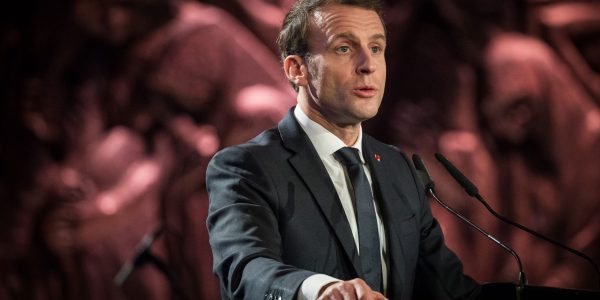 נשיא צרפת עמנואל מקרון // צילום: יונתן סינדל/פלאש 90
