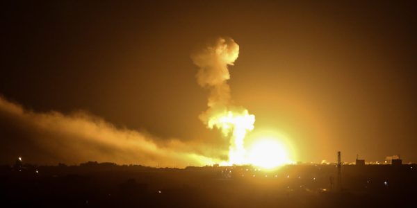 תקיפה אווירית // צילום: פאדי פאהד - Flash90