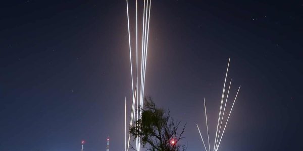 רקטות שנורו מעזה לישראל. צילום: אדי ישראל/פלאש 90