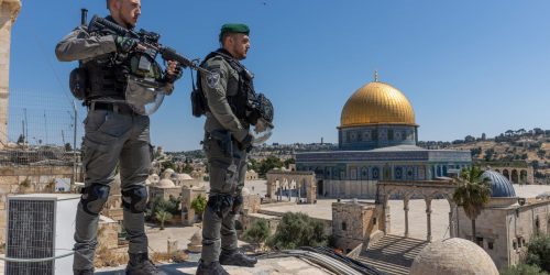 שוטרים סמוך להר הבית// צילום: יוסי אלוני/פלאש 90