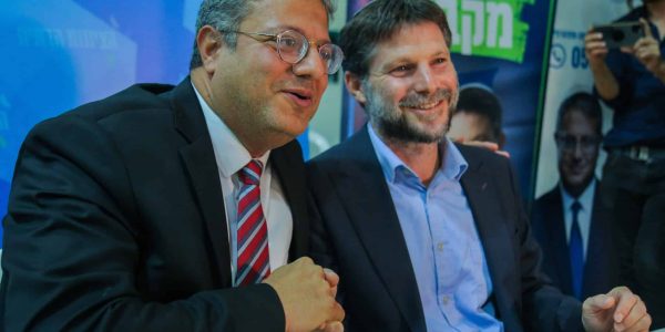 בצלאל סמוטריץ' עם איתמר בן גביר, בימים אחרים. צילום: פלאש 90