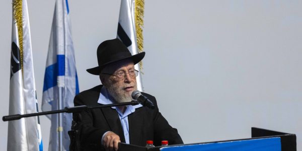 הרב דב ליאור. צילום: אוליביה פיטוסי/פלאש 90