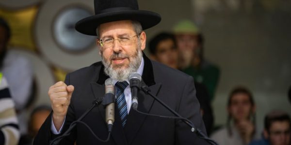 הרב הראשי דוד לאו. צילום: Olivier Fitoussi/FLASH90