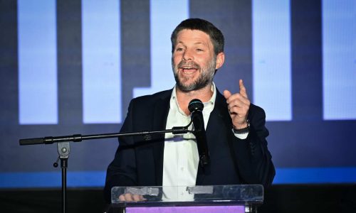 השר בצלאל סמוטריץ'. צילום: אריה לייב אברמס/פלאש 90