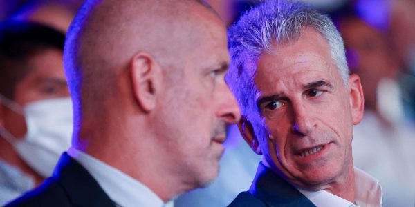 ראש המוסד דדי ברנע וראש השב"כ רונן בר. צילום: יהונתן שאול/פלאש 90