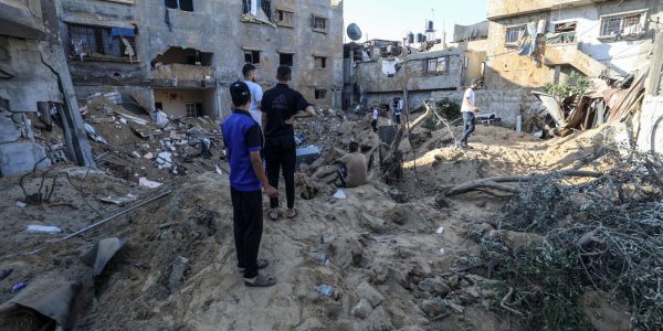 רפיח לאחר תקיפה צה"לית. צילום: עבד רחים חטיב/פלאש 90