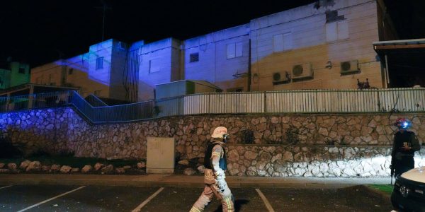 זירת נפילה בקריית שמונה. צילום: איל מרגולין/פלאש 90