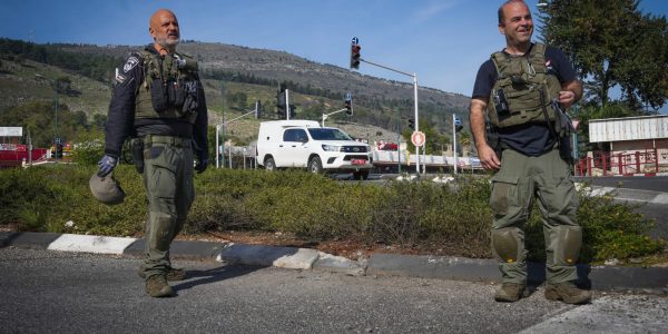נפילה בקרית שמונה. צילום: איל מרגולין/פלאש 90
