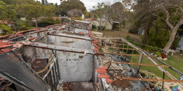 אחד הבתים בקיבוץ נירים. צילום: יוסי אלוני/פלאש 90
