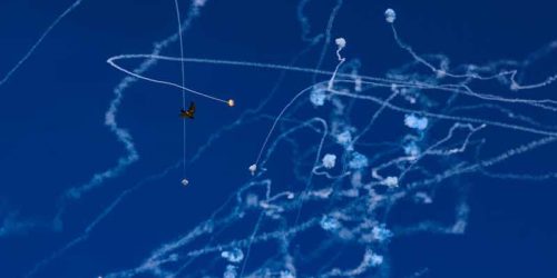 יירוטים מעל שמי הצפון. צילום: דוד כהן/פלאש 90