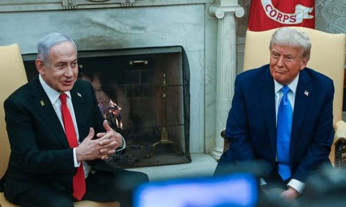 נתניהו וטראמפ בחדר הסגלגל. צילום: לירי אגמי/פלאש 90