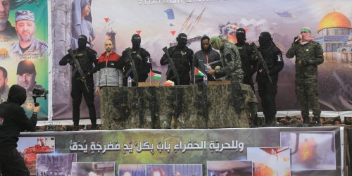 שחרור שישה חטופים. צילום: Abed Rahim Khatib/Flash90