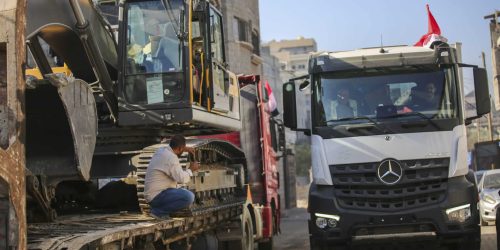 הכלים הכבדים בשירות חמאס. צילום: עלי חסן/פלאש 90