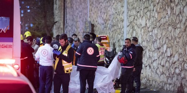 זירת האסון בירושלים. צילום: חיים גולדברג/פלאש 90