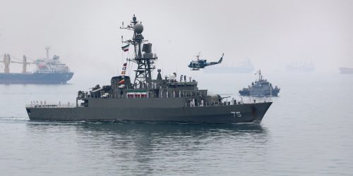 ספינת חיל הים האיראנית. צילום: טוויטר רשמי