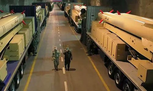 טילים איראניים. צילום: סוכנות הידיעות האיראנית