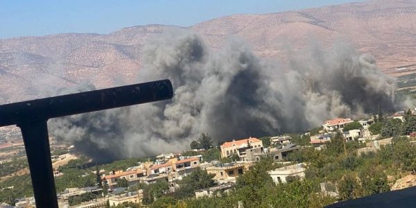 תקיפות צה"ל בלבנון. צילום: רשתות פלסטיניות