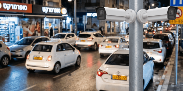 מצלמות חניה. יצירה AI