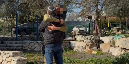 סמוטריץ' עם בנו בניה, ערב לפני הפציעה. צילום: X